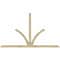 Ekena Millwork Richland Rough Sawn Timber Gable Bracket, Douglas Fir, 108"W x 63"H x 2"D x 4"F, 14/12 Pitch GBW108X63X0204RIC00RDF - alternate 1